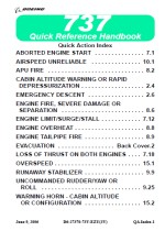 737 QRH - Quick Reference Handbook