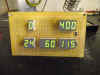 Electric Meter Panel Digits