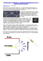 Simylate A Potentiometer With a Rotary Switch