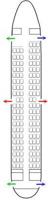 seatplan on our Boeing B737-600